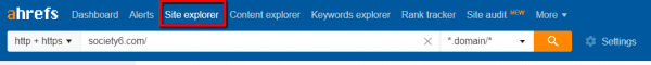 building backlinks shopify - ahrefs site explorer 1
