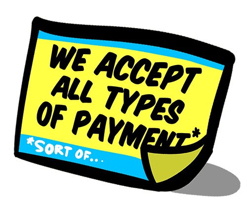 Make your payment types very clear to the user to avoid last-minute frustration