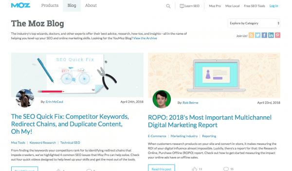 moz blog best content marketing seo 