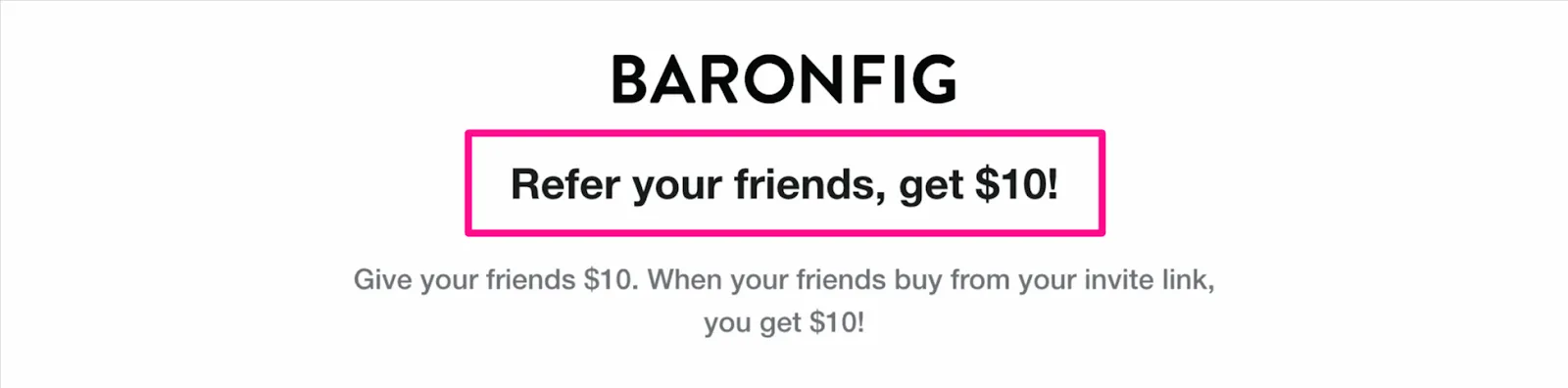 Baronfig referral example
