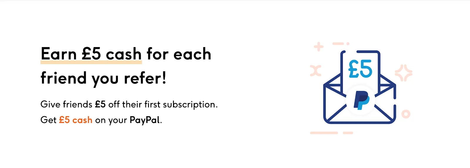 Feel PayPal referral program example