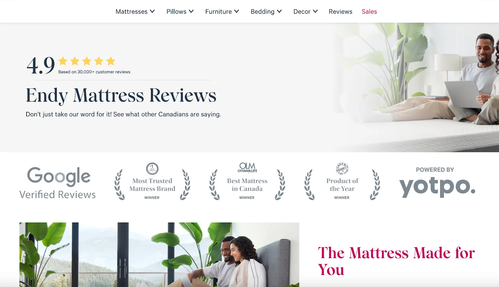 Endy Reviews page