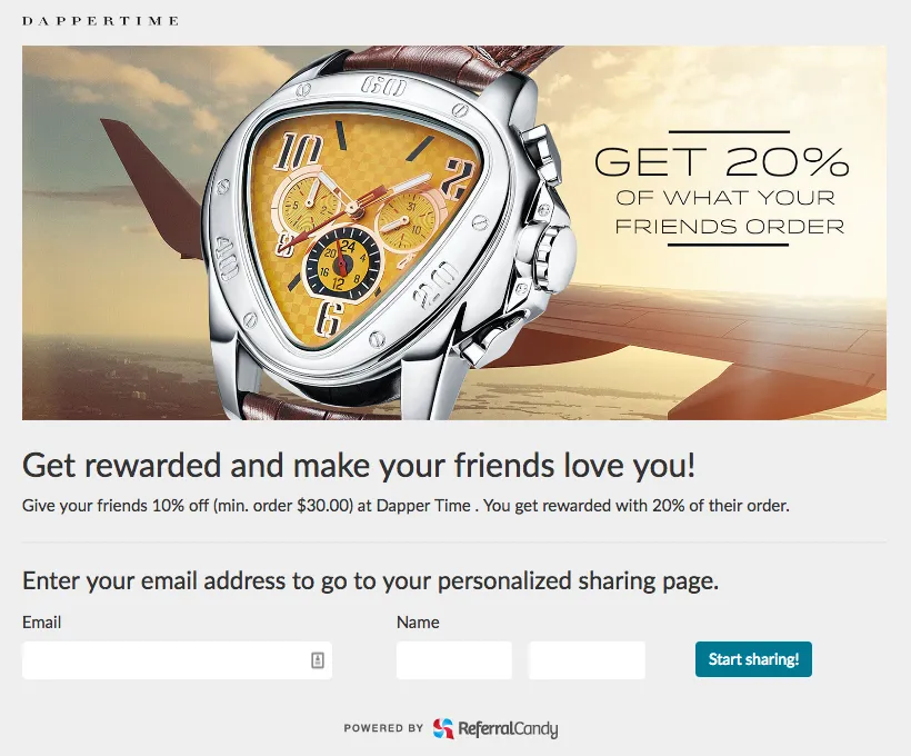 Dappertime get rewarded program