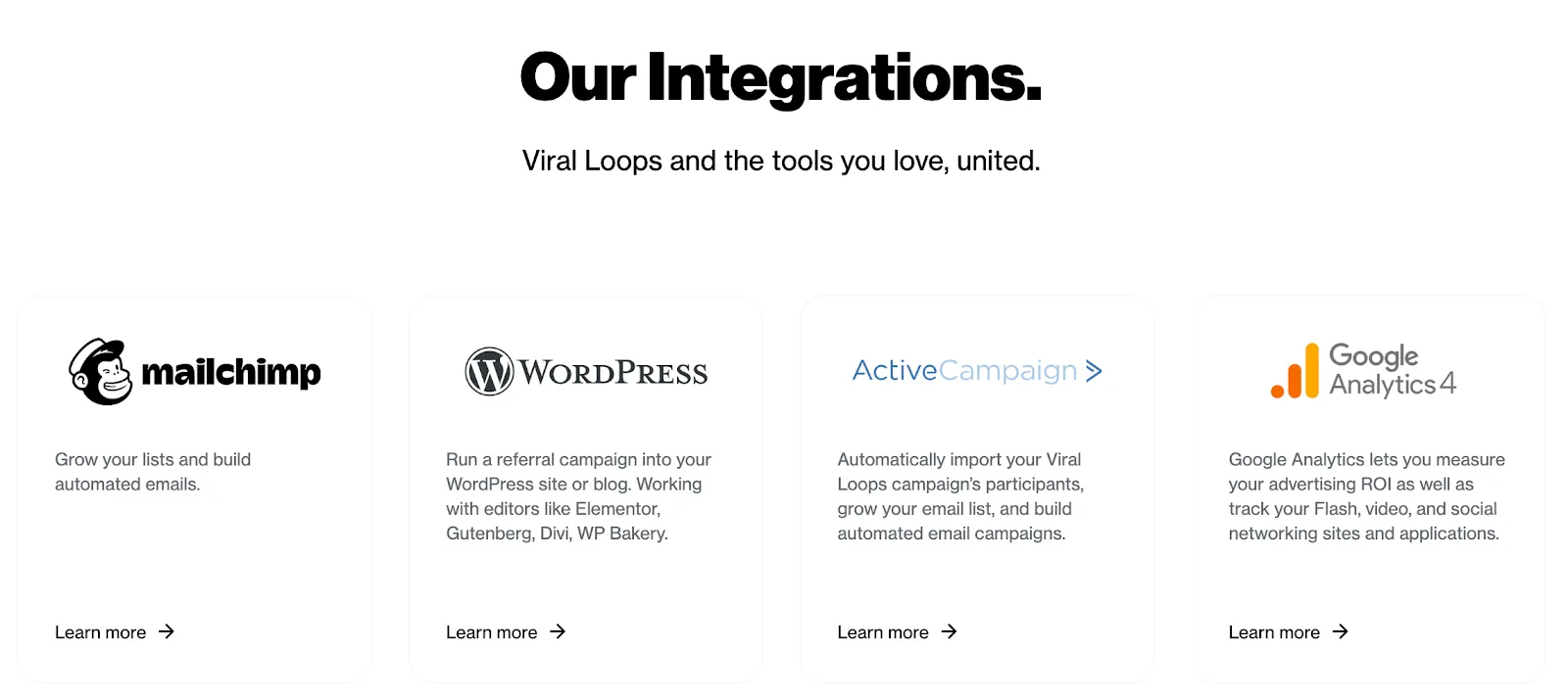 Viral Loops integration s
