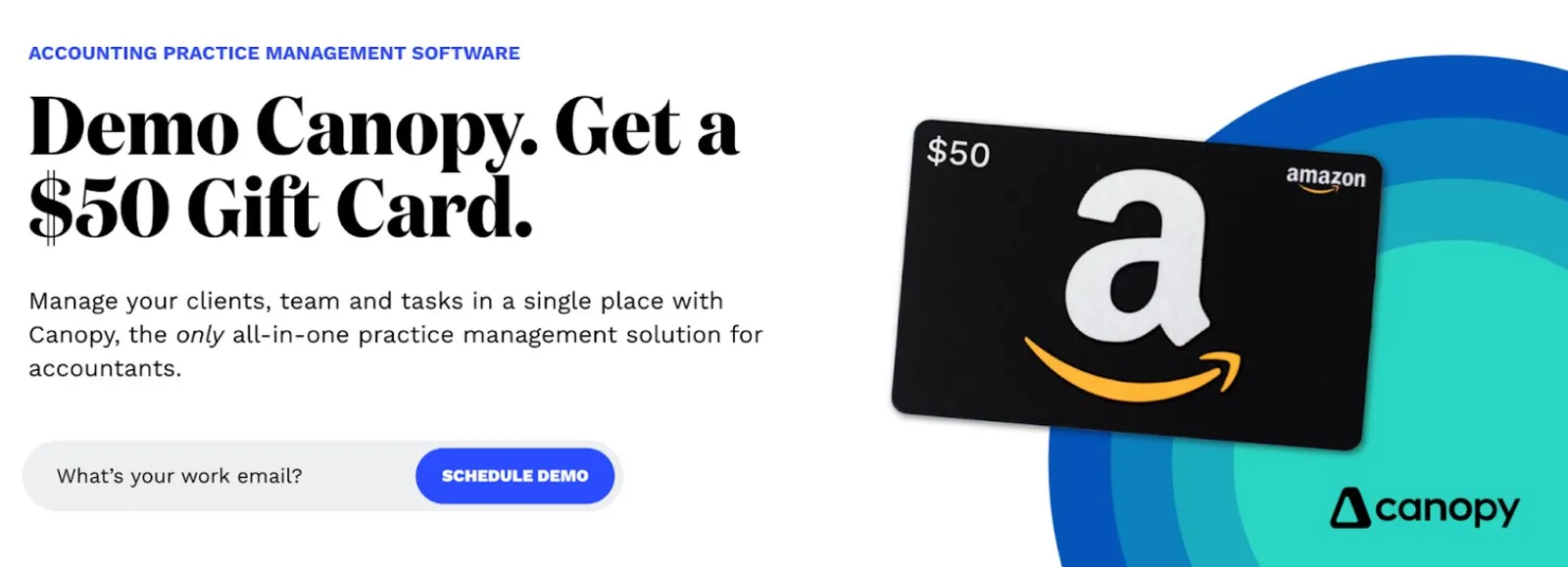 Canopy referral landing page