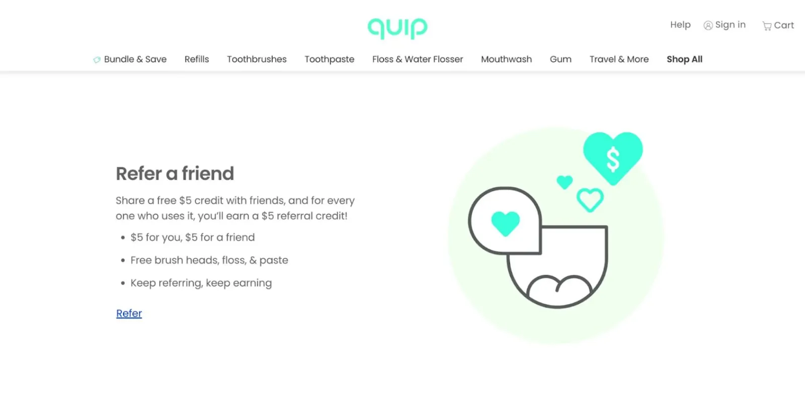 Quip refer a friend program