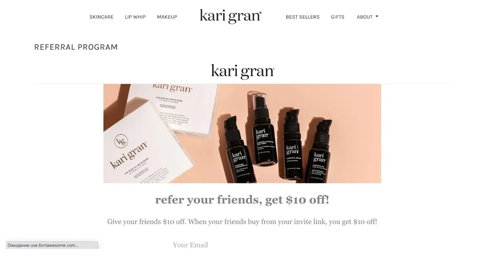 Kari Gran refer your friends program