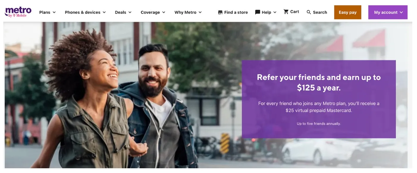Metro refer a friend program