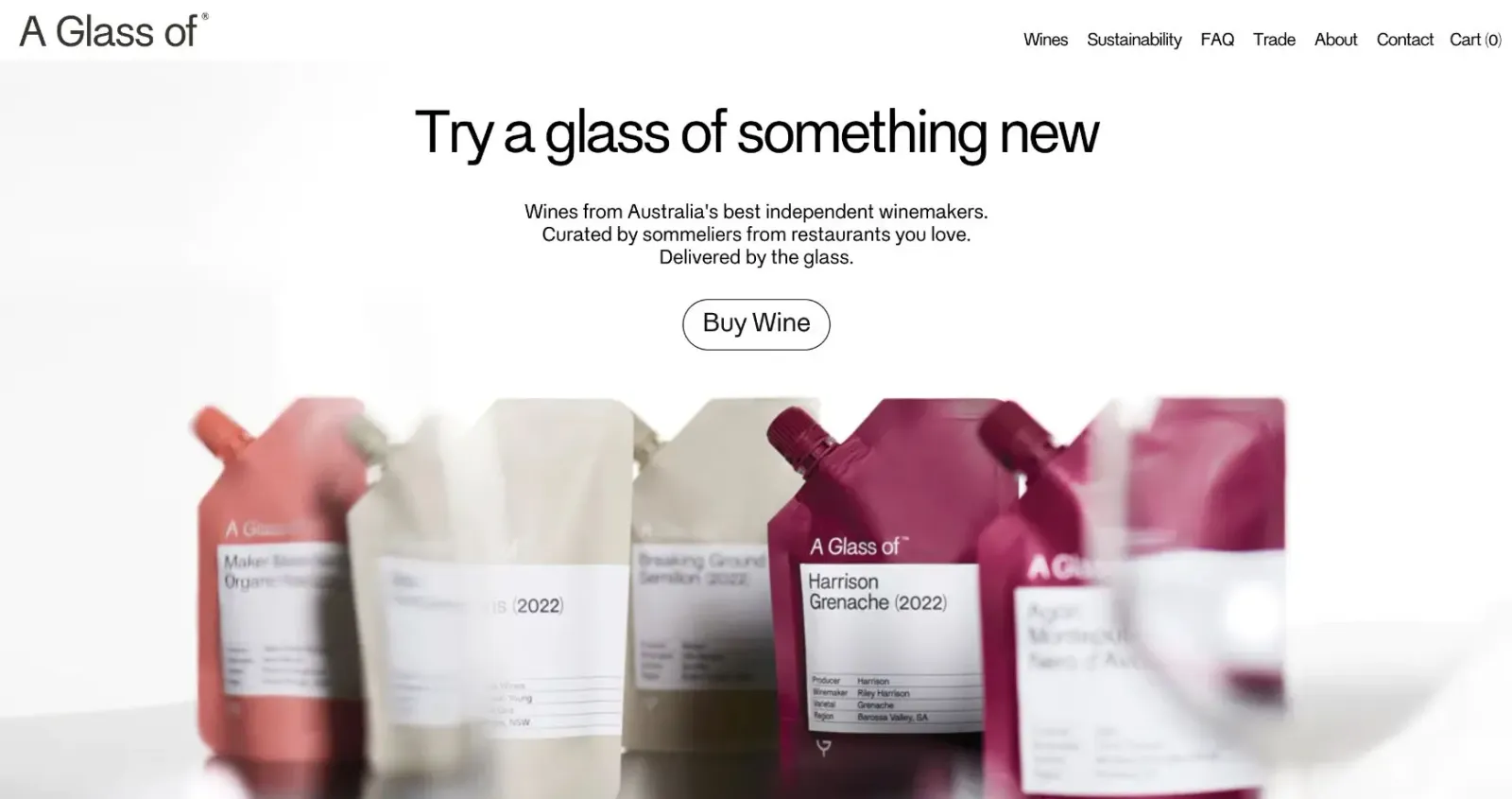 A Glass Of home page