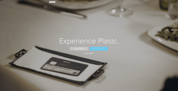 Plastc homepage pre-order