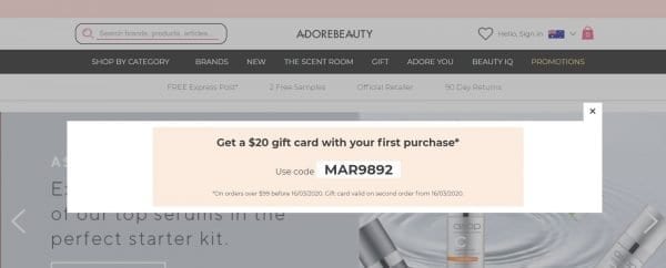 test message marketing example adore beauty sms marketing small business
