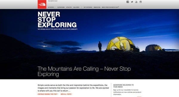 north face marketing