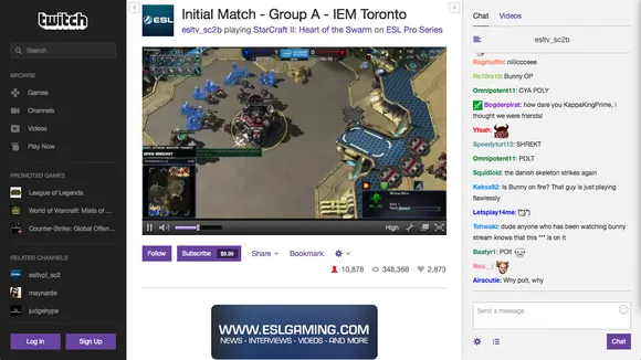 twitch streaming service