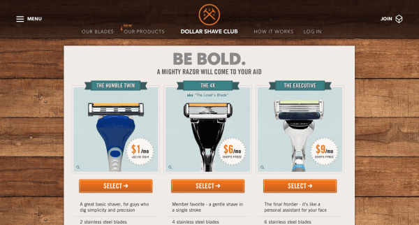Dollar Shave Club Simple ReferralCandy