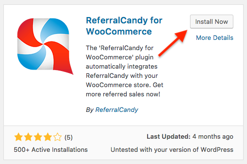 Install ReferralCandy