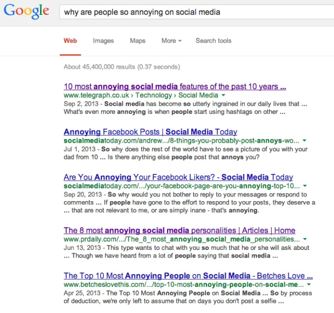 google-annoying-social-media
