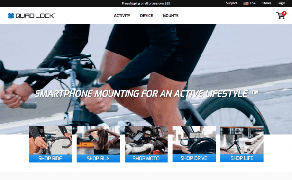 shopify success stories - quadlock uses referralcandy