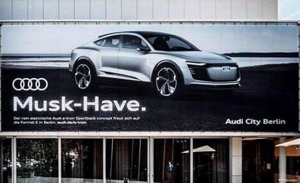 Audi marketing strategy: billboards