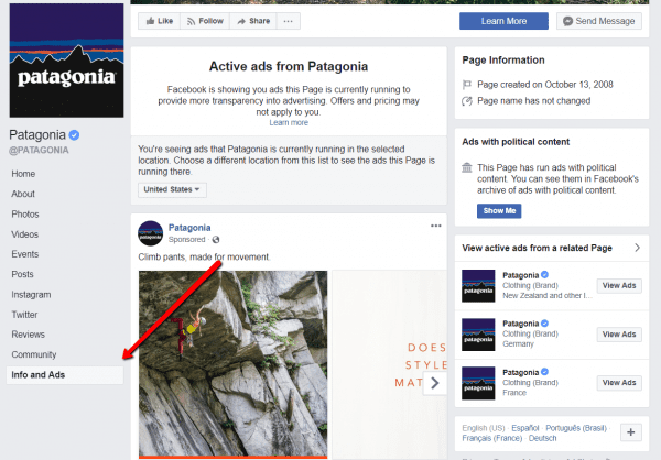ecommerce niches snoop competitor facebook ads