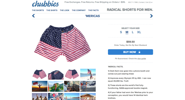 Chubbies shorts Unexpected ReferralCandy