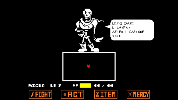 undertale papyrus date